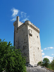 View of Philipe-le-Bel Tower in Villeneuve-lès-Avignon, France