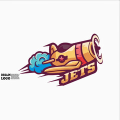 Jets Illustration Child, suitable for the needs of T-shirt design, study book, business logo
