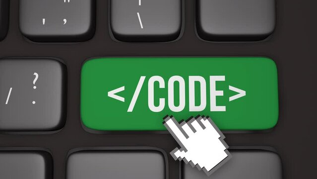 Coding job and career concept animation