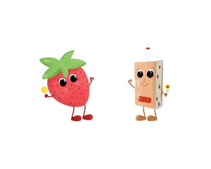 strawberry and nougat