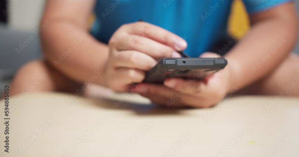 Poster men use stylus pen technology on a smartphone to write and work with digital applications.