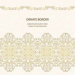 Vector decorative frame. Elegant element for design template.