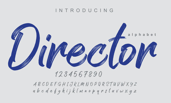 Director font. Elegant alphabet letters font and number. Classic Copper Lettering Minimal Fashion Designs. Typography fonts regular uppercase and lowercase. vector illustration