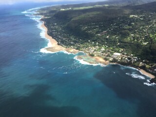 Ariel view of Oahu