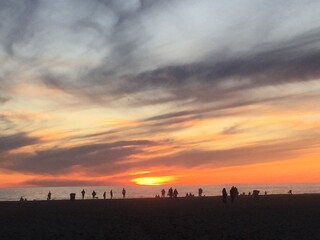 Fototapeta premium sunset at the beach
