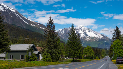 road in mountain. scenery road in mountain. road in mountain landscape. photo of road in mountain
