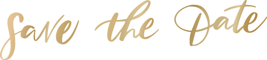 Save the date. Wavy elegant calligraphy spelling for decoration of the wedding invitation