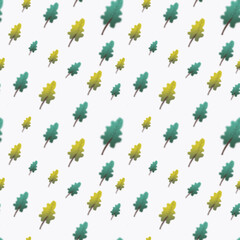 Pattern Created Using Natural Leaves