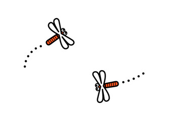 2匹の赤とんぼ. © m-tsukasa