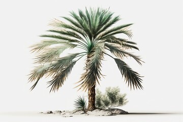 Fototapeta premium palm tree isolated on white