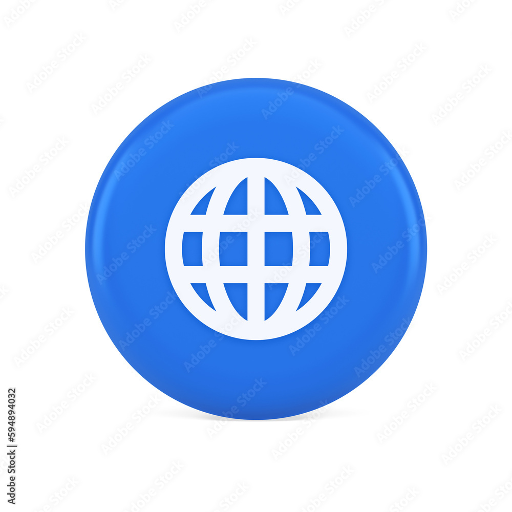 Poster internet connection global browsing information button cyberspace data search 3d icon