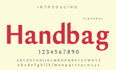 Handbag font. Elegant alphabet letters font and number. Classic Copper Lettering Minimal Fashion Designs. Typography fonts regular uppercase and lowercase. vector illustration