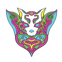 Catdelic Aura and energy ornament with symbol pattern