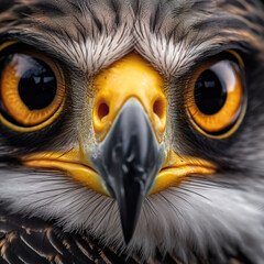 Fototapeta premium Falcon Eye Pupil Macro Photograph