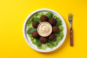 Vegetarian food concept - falafel, tasty falafel balls