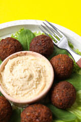 Vegetarian food concept - falafel, tasty falafel balls