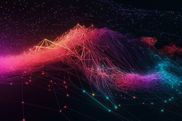 This technology-inspired data abstract background is perfect for capturing the essence of the internet's vast expanse of information.