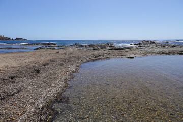 Fototapeta na wymiar Coves and beaches of Cabo de Palos fishing village