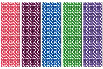 背景素材　星と円のパターン柄のセット