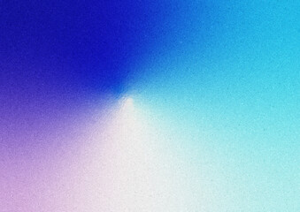 質感のある青や水色のノイズ入りグラデーション背景。Gradient background with textured blue and light blue noise.