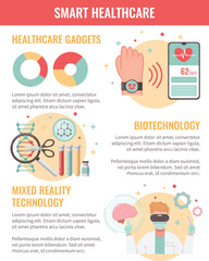 Smart Healthcare Vertical Infographics