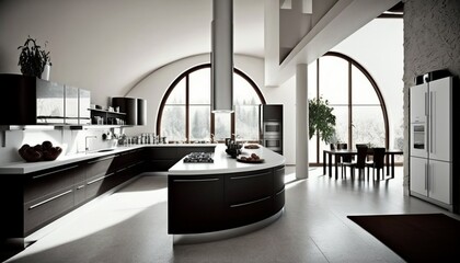 a beautiful, modern kitchen furniture, stylish design
