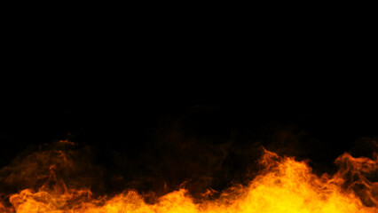 Fire abstract on black background