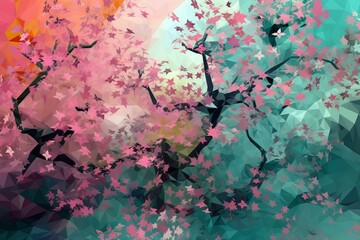 Obraz na płótnie Canvas natural backdrop of spring. Generative AI