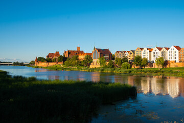 Fototapeta premium panorama of the city of malbork poland europe