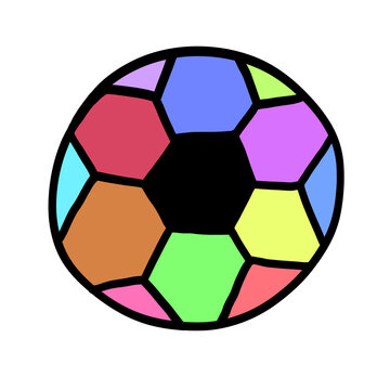 colorful ball cartoon art transparent background 