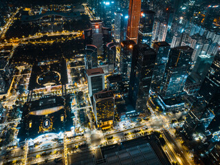 Obraz na płótnie Canvas aerial photography of cities
