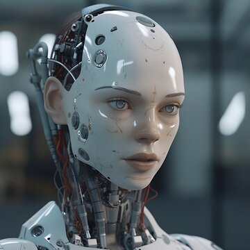 robot i.a. mujer