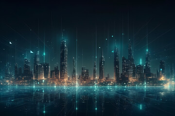 Experience the future of networking with Metaverse City Data clipart. This cyber-inspired design blends technology, futuristic aesthetics, and network-themed elements.