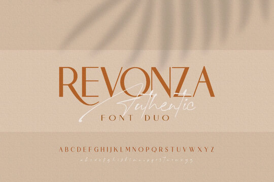 Revonza Authentic is a spectacular duo font (sans serif and script). Incredibly powerful and beautiful, this font fits a wide pool of designs, elevating them to the highest levels. 
