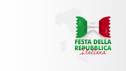 Festa Della Repubblica Italiana, 2 Giungno, Italy republic day 2 June, Italy national flag. Vector Celebration background