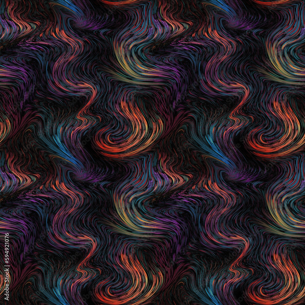 Poster patterns and shapes of dynamic flowing natural forms. ai generative illustration.
