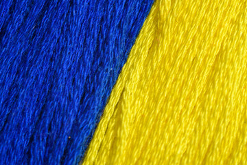 Sznurkowe tło dwukolorowe niebiesko-żółte