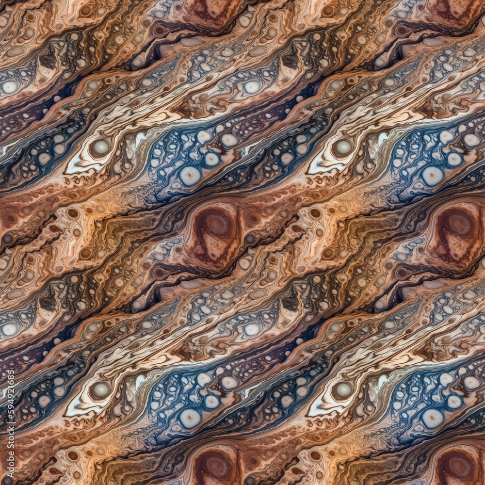 Aufkleber jupiter atmosphere background with slow colorful blending flow mixing together. ai generative illust