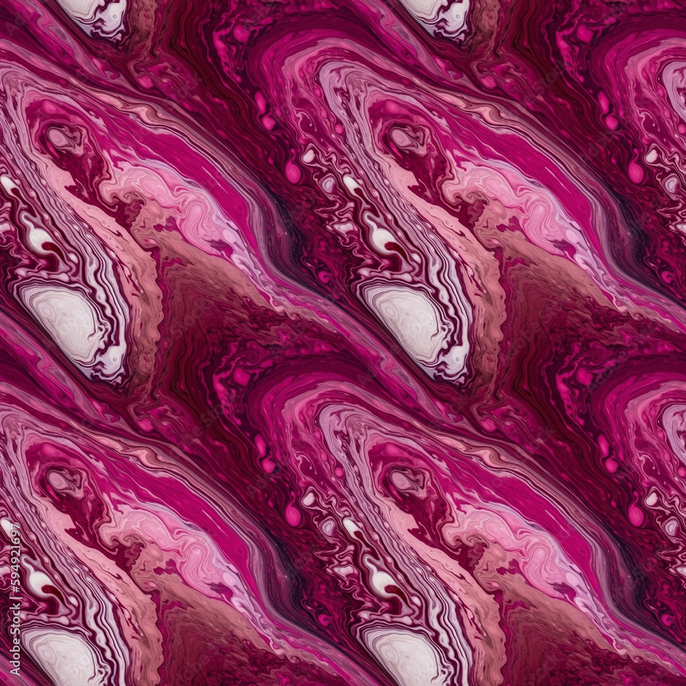 Aufkleber magenta gas giant atmosphere background with slow colorful blending flow mixing together. ai generat