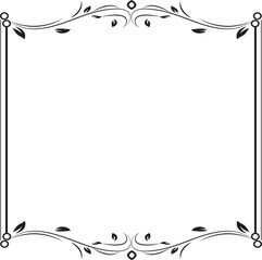 flower frame floral design border vector