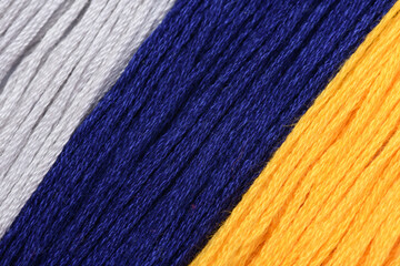 Tło deseń struktura w różnych kolorach z bawełnianych nici