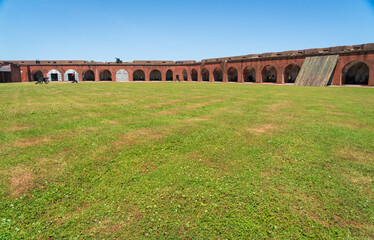 Fototapeta na wymiar The Historic Fort Pulaski National Monument