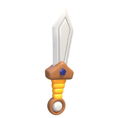 Medieval war themed 3D illustration, perfect for medieval themed web or apps
