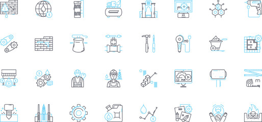 Computer engineering linear icons set. Coding, Hardware, Software, Digital, Algorithm, Nerking, Cybersecurity line vector and concept signs. Programming,Robotics,CAD outline illustrations