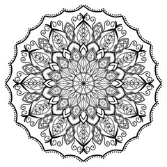 mandala circle pattern vintage decorative pattern indian skin painting tattoo oriental art
