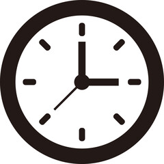 Clock icon in flat style. Business watch. Vector design element for you project