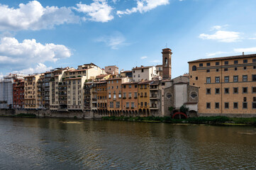 Fototapeta na wymiar Ponte Vecchio on Arno River, Florence
