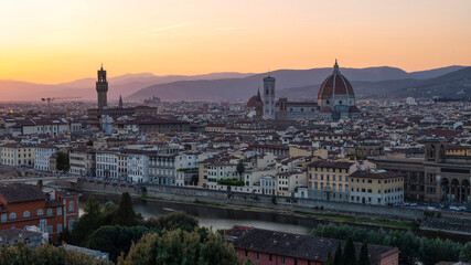 Skyline of Florence from Piazzale Michelangelo, Italy