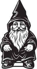 Garden gnomes, Vector illustration, SVG	