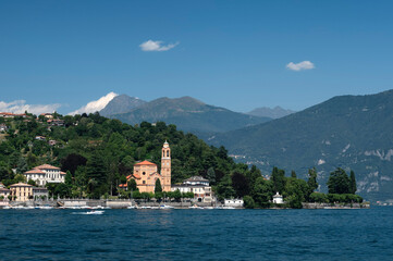 Fototapeta premium Waterfront town of Lake Como, Italy